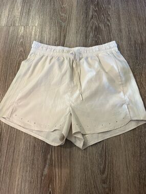 adidas Cream Athletic Shorts